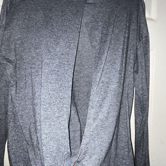 Athleta Open Back Activewear Top‎ Size M Gray Athleisure - Picture 5 of 7